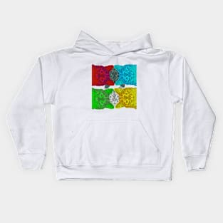 Colourful Cats (PopArt) desinged by HeiArts Kids Hoodie